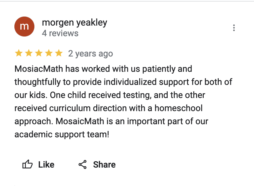Testimonial from Morgen Yeakley